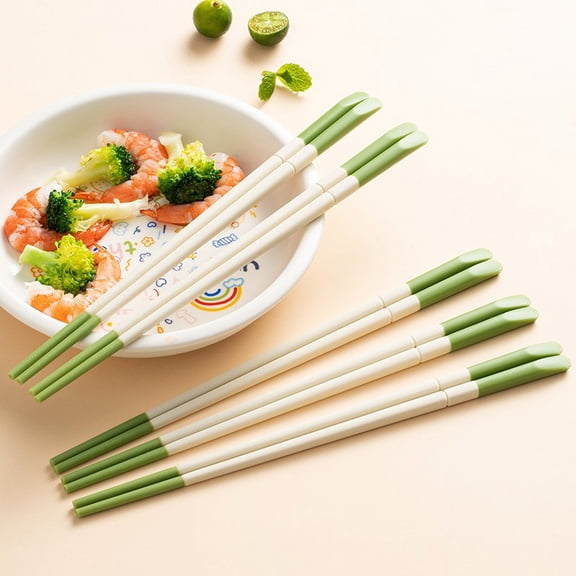 Silicone Chopsticks with Stainless Steel Core, 1 Pair High Heat Resistant Non-Slip Tips for Hot Pot & Sushi