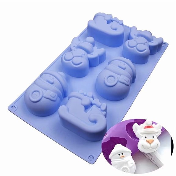 Silicone Christmas Soap Mold Set - Milu Deer & Christmas Boot Designs for DIY Handmade Soap Making