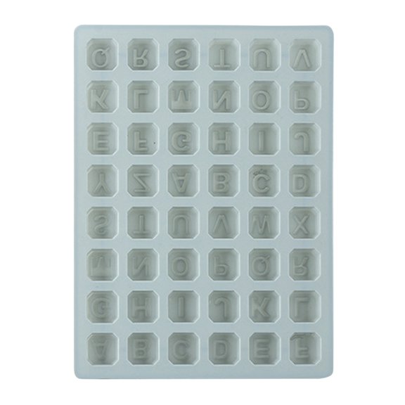 Silicone Classic Collection Chocolate Candy Jelly Letters Alphabet Trays