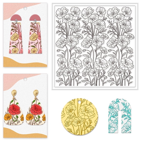 Silicone Clay Texture Mat Clay Modeling Pattern Pad 140x140x3mm for DIY