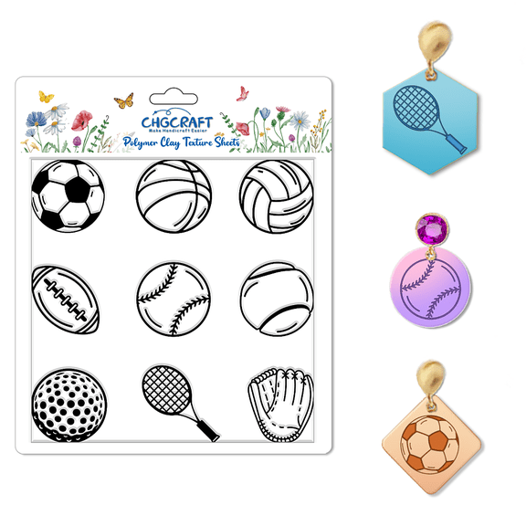 Silicone Clay Texture Mat Clay Modeling Pattern Pad Ball 140x140x3mm DIY