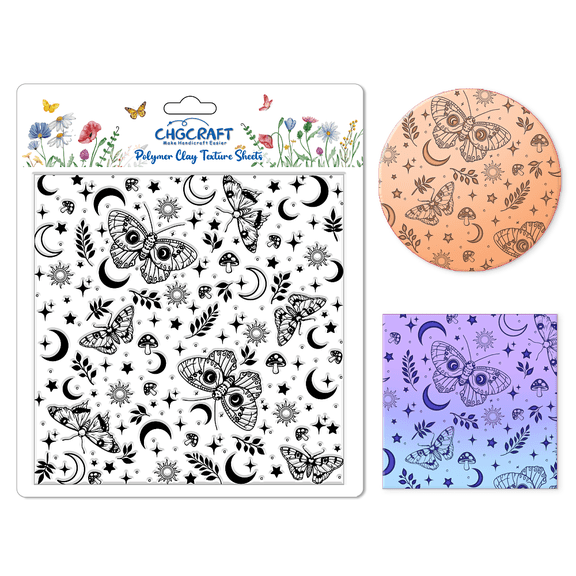 Silicone Clay Texture Mat Clay Modeling Pattern Pad Insects 140x140x3mm