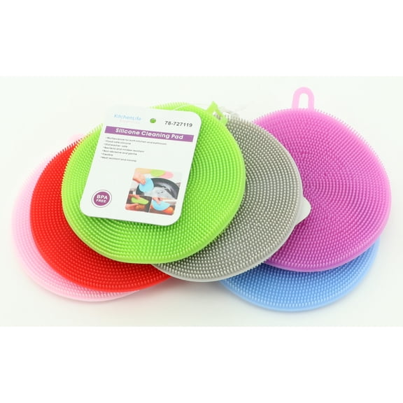 Silicone Cleaning Pad, Assorted Colors