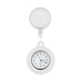 thumbnail image 1 of Silicone Clip-on Quartz Clock Fob Watch Doctor Medical Hanging Retractable Nurse Watch Pocket Watch WHITE, 1 of 8
