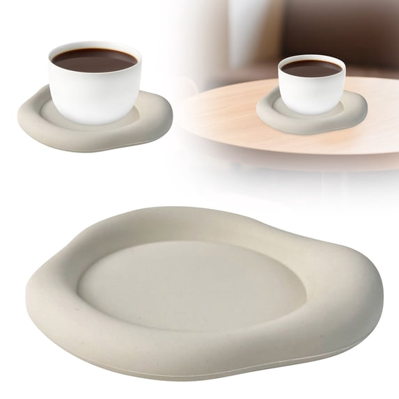 Silicone Cloud Coasters - Decorative Non- Drink Pads for Coffee Cups & Mugs - Heat Proof & Waterproof Table Protectors - Cute Home Kitchen Decor Accessories