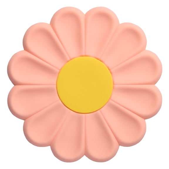 Silicone Coaster, Daisy Flower Shaped Table Protector Pad, 6.69" Anti Slip Scald Proof Cushion, Flexible Split Petal Pot Pad, Hot Dish Insulation Mat, Round Drink Coaster, Counter Heat Shield