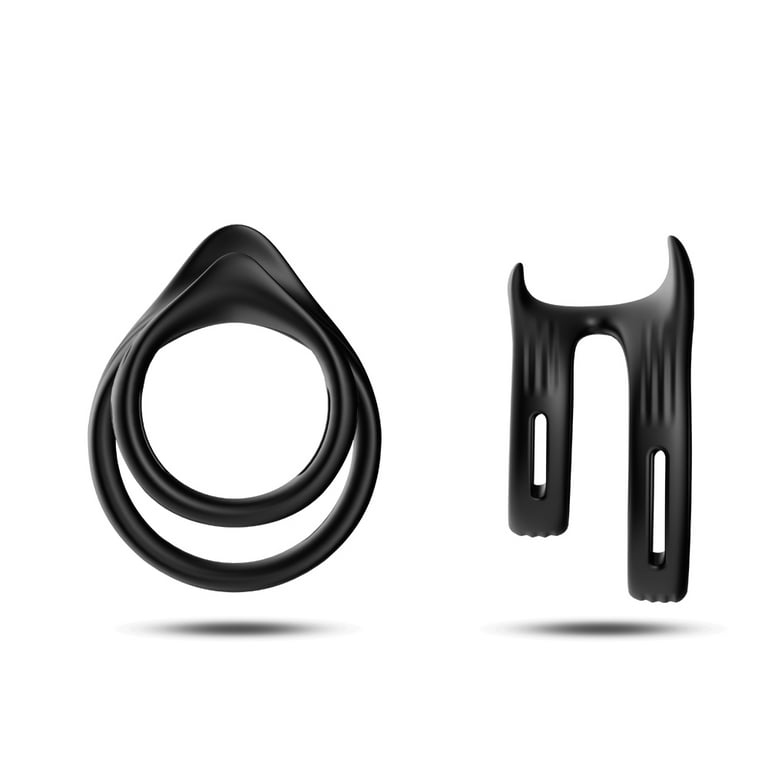 Silicone Cock Ring, Dual Penis Ring for Male, Ultra Soft Premium Stretchy,  Adjustable Cock Ring for Men Longer Lasting, Sex Toy for Man or Couples  Play 