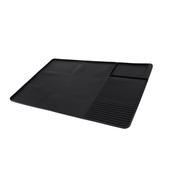 Silicone Coffee Bar Mat 23.6x15.7in Non-Slip Heat Resistant Drying Tray for Kitchen Counter