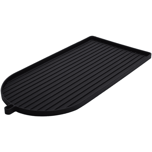 Silicone Coffee Machine Mat Non Slip Drip Tray with Raised Edge Heat Resistant Spill Proof Count Protector for Bar Home Kitchen Gray