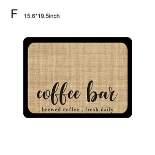 Coffee Maker Mat for Countertops: Coffee Mat Absorbent Coffee Bar Mat –  POYANG