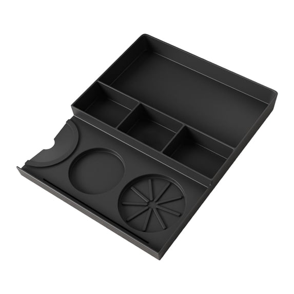Silicone Coffee Tamper Mat Heat Resistant Non Slip Espresso Tamping Station with Portafilter Holder for Baristas Tools
