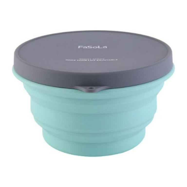 Collapsible travel food containers - Green