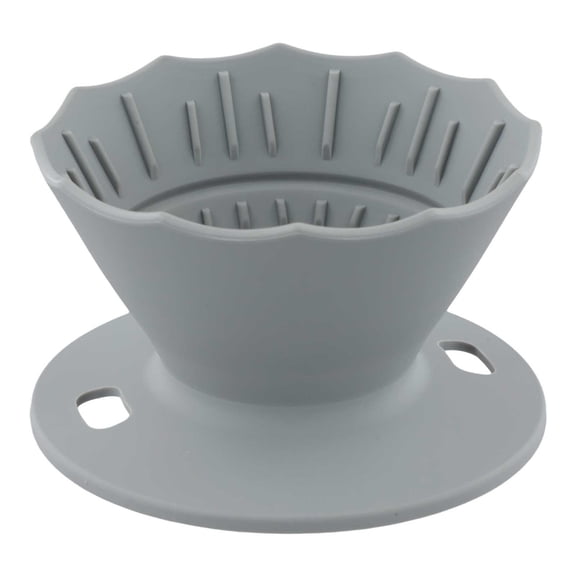 Silicone Collapsible Dripper Portable Coffee Maker for Brewing (gray)