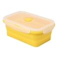 thumbnail image 1 of Silicone Collapsible Portable Lunch Box Bowl Bento Boxes Eco-Friendly Food Container Lunchbox, Durable Stackable Leak-proof Bento Box for Work, Dining Out, 1Pc, Multicolor(Yellow-850ml,7x4.5x2.8"), 1 of 9