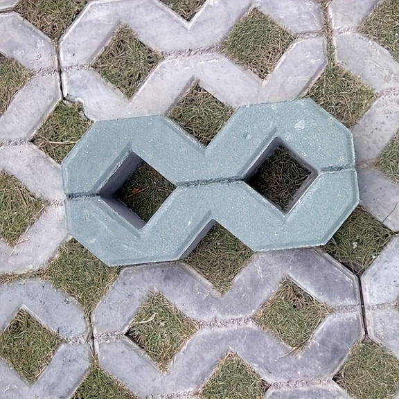 Silicone Concrete Paving Brick Mold, Eight-Shaped Sidestep Stones Casting Mold, DIY Sidewalk Manufacturing Tools, Backyard Decoration Accessories