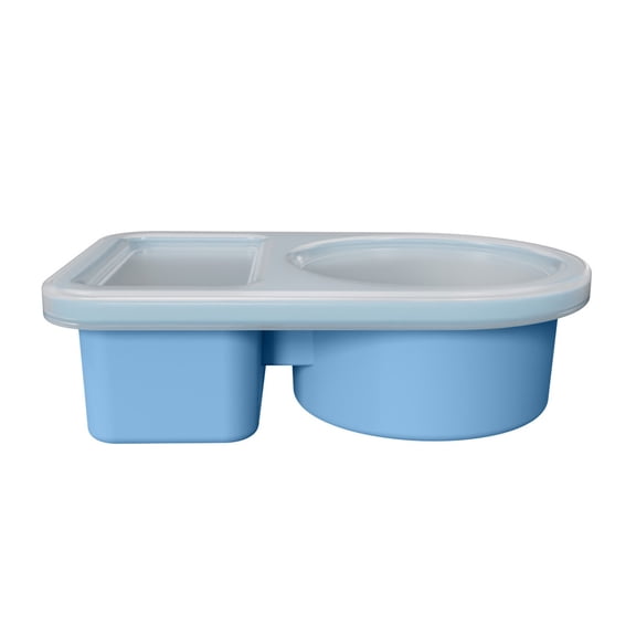 Silicone Containers with Lids, Reusable Silicone Seasoning and Snack Dipping Cups for Kitchen, for Condiments, Dips, Spices, Food Storage in Home and Party Settings, Blue