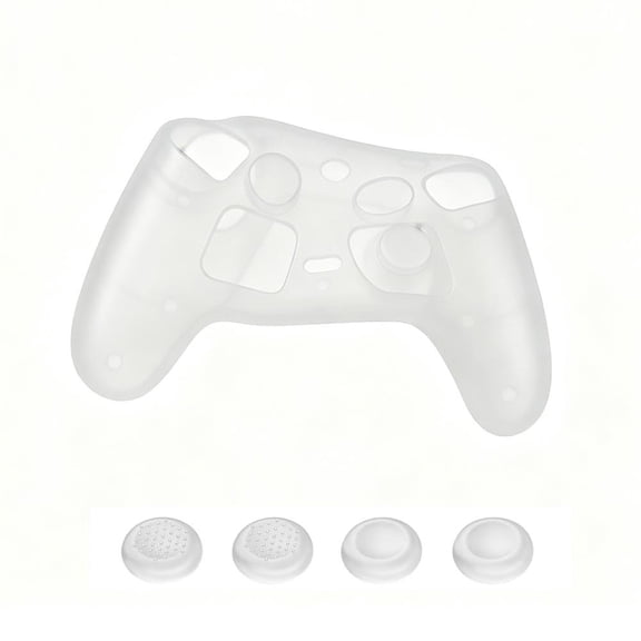 Silicone Controller Cover with Thumb Grip Caps for Controller 2, Anti-Slip Protective Skin Case