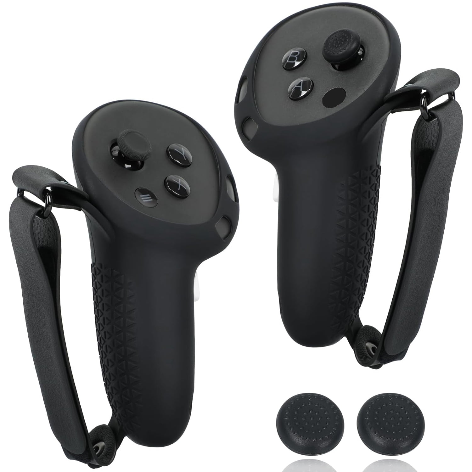 Silicone Controller Grip Cover for Meta Quest 3S/3 - Adjustable Knuckle ...