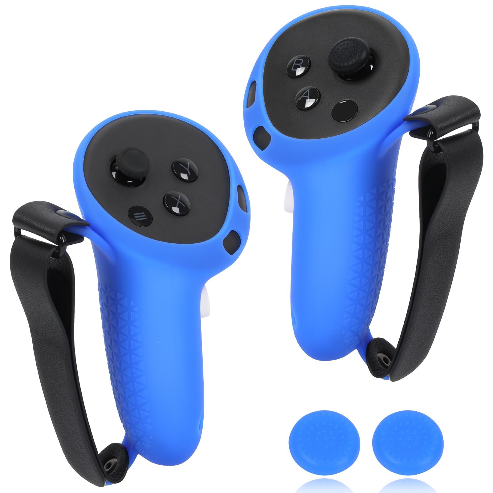 Silicone Controller Grip Cover for Meta Quest 3S/3 - Adjustable Knuckle ...
