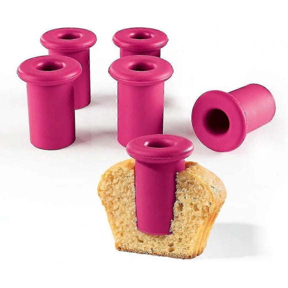 Silicone Cookie Cutters, Baking Cups, Perfect Cut-outs For Professional Muffins And Cupcakes, Ideal For Hollowing And Filling Muffins, Cupakes