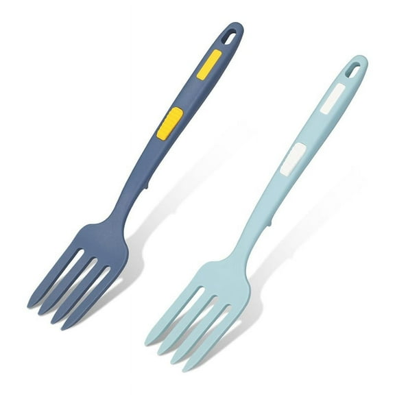 Silicone Cooking Forks, Multifunctional Cooking Fork Spaghetti Fork Heat Nonstick Blending Fork for Silica gel