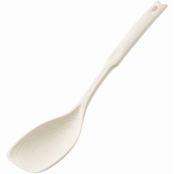 Silicone Cooking Spoon Spatula, Heat Resistant Non Scratch Mixing Spoon Ergonomic Handle Easy Clean Kitchen Utensil, Silicone Cooking Spoon for Nonstick Pots Pans Soup Sauce Cooking