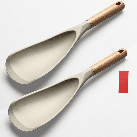 Silicone Cooking Spoon for Nonstick Pans: Mixing, Scooping & Scraping Spoon, Heat Resistant & Non-Scratch Kitchen Utensil for Nonstick Cookware