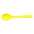 thumbnail image 1 of Silicone Cooking Spoons,7.9 Inch Heat Resistant Kitchen Spoons,Non Stick Soup Spoon for Dinner Table,Household Basting Utensils for Stirring,Serving and Mixing,Dishwasher Safe(Yellow), 1 of 3