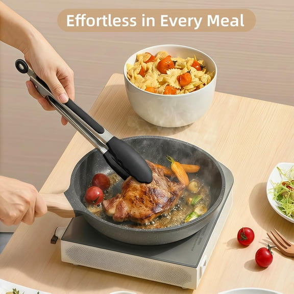 Silicone Cooking Utensils Set, 33PCS/446 ° F Heat Resistant  Silicone Kitchen Gadgets, Spatula Set w Holder, for Nonstick Cookware (Black)