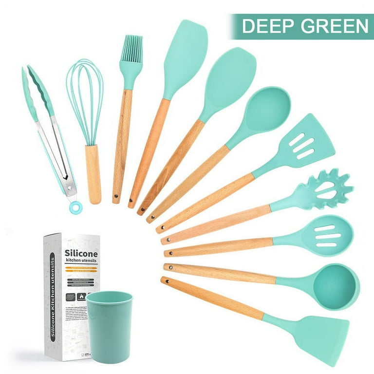 Silicone Cooking Utensils Kitchen Utensil Set-12 Pieces Colorful