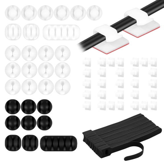 Silicone Cord Holder Cable Clip Self Tightening Adhesive Cord Charger Holder Firm Adhesion Cable Management Clip for Home Office