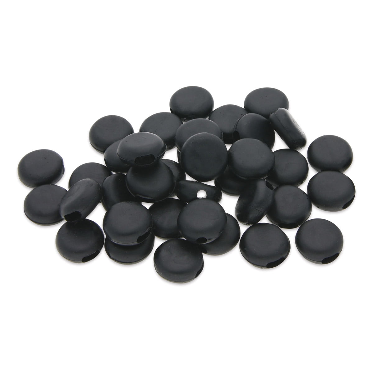 Silicone Cord Lock, Black, Round, Package of 48 - Walmart.com