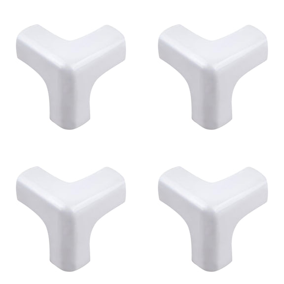 3D Corner Guards for Baby Proofing, T-Shaped Edge Protectors for Furniture, Glass Tables, Desks & Cabinets - Soft Silicone Bumpers for Sharp Corners, Clear Safety Guards (Universal Fit)
