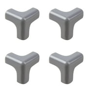 Silicone Corner Bumpers for Sharp Edges, Furniture Corner Protectors - Anti-Collision Safety Guards for Tables, Cabinets, Kitchen Range Hoods, Baby Proofing Edge Guards (Clear, T-Shape)