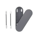 thumbnail image 1 of Silicone Cotton Swabs Stick Reusable Portable and Cleanable Ear Q-tip Rough Friction Cotton Swabs for Ear Cleaning Makeup 2Pcs, 1 of 8
