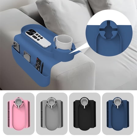 Silicone Couch Cup Holder For Sofa Armrest, Dirt-Resistant Spill-Resistant Silicone Material, Multifunctional Removable Holder For Drinks Coffee Snacks