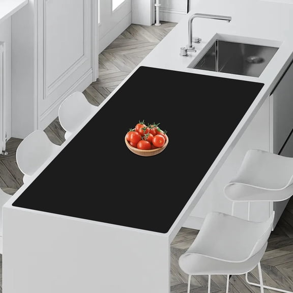 Silicone Countertop Protector Mat Black 35.4"L x 23.6"W Kitchen and Multipurpose Use