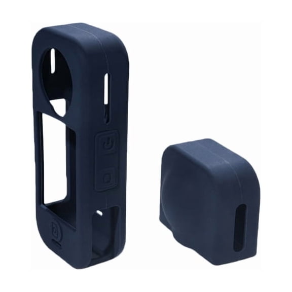 Silicone Cover Case with Lens Cap for Insta360 X4 Air, Skin Sleeve Soft Protective Cover Anti-Drop Dustproof Full Protector Housing Case for Action Camera