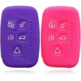 thumbnail image 1 of Silicone Cover Keyless Entry Case Fob Holder for Jaguar F-Type XJ XF P Smart Key (purple and pink), 1 of 4