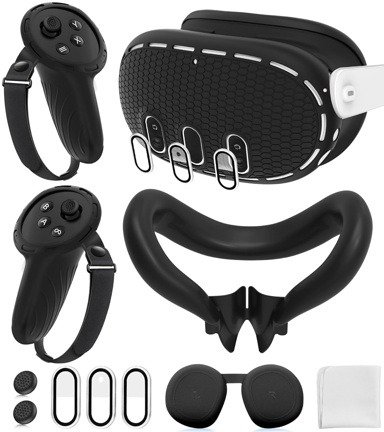 Silicone Cover Set Compatible with Meta/Oculus Quest 3 Accessories ...
