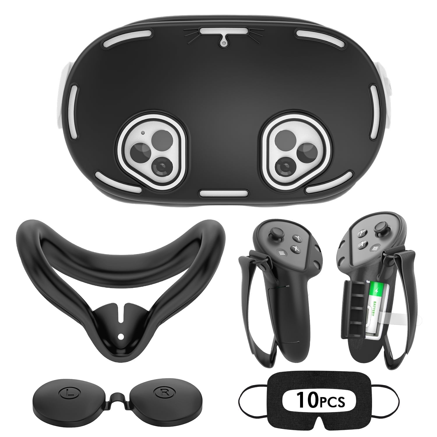 Silicone Cover Set for Oculus/Meta Quest 3S/Edition, VR Accessories for ...