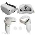 thumbnail image 1 of Silicone Cover Set for Oculus Quest 2, Protective Cover Include Front Shell Cover and Controller Grip Cover, Face Cover, Lens Protector Cover, Shakes Stick Caps,White, 1 of 7