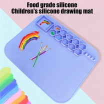 Silicone Craft Mat 20X16 Inch Large Silicone Art mat with Detachable Cup Painting Mat Siliocne Pad for Crafts Silicone Drawing Mat Sheets for Kids Adult DIY Accessories