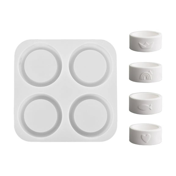 Silicone Craft Mold For Making And Plaster Art Heart Embossed Cylinder Design Easy Release Reusable Tool