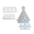 Silicone Craft Mould 3D Candle Holder Candlestick Molds Christmas Tree