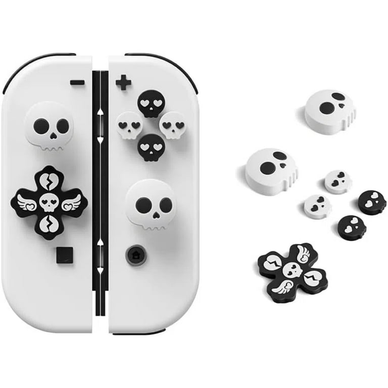 Silicone Cross D-Pad And ABXY Key Button Caps Set With Joystick