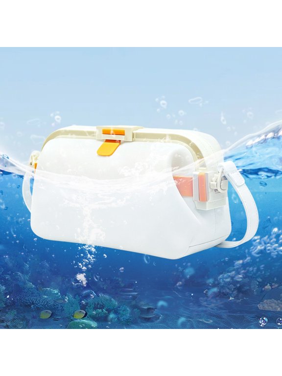 Silicone Crossbody Bag with Adjustable Strap, Water-Resistant Summer Travel Pouch for Beach Pool, Lightweight Casual Handbag, 7.9x4.3 Inch.