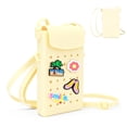 thumbnail image 1 of Silicone Crossbody Phone Bag with Adjustable Strap, Magnetic Closure, and Charm Holes – Lightweight, Waterproof, and Stylish Everyday Shoulder Bag(Cream), 1 of 7
