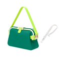 thumbnail image 1 of Silicone Crossbody Pouch With Adjustable Strap & Sealed Zipper Design For Pool Beach Swimming Travel Outdoor Use(Dark Green-20X11Cm), 1 of 6