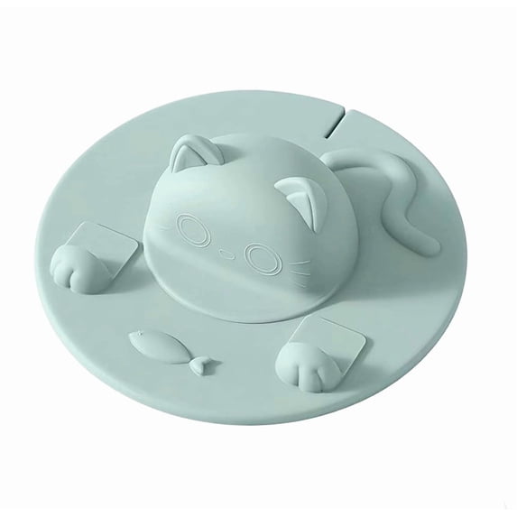 Silicone Cup Covers, 4 Inch Multicolored Silicone Lids - Reusable, Easy to clean and lightweight Cup Covers for Mugs, Cups, Tea Pots,Universal Cup Lids Cute Cat-Shaped Cup Lid